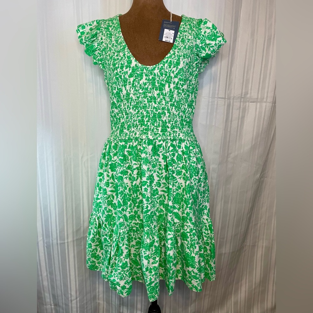 Universal Threads Green Floral Women's Dress, Green Dress, Summer Dress
